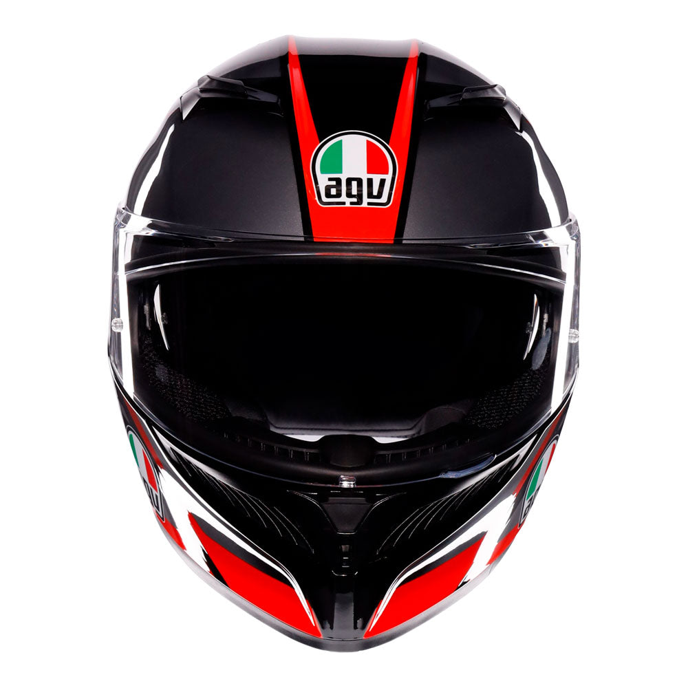 agv k3 grey AGV K3 -triga Matt Black/grey/red