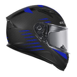 RXT 825 Street 2 Fuel Matte Carbon Black/Blue Helmet