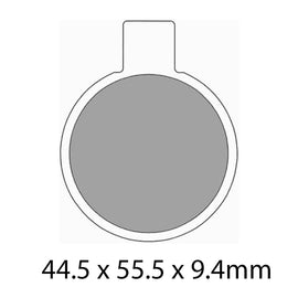 FERODO Brake Disc Pad Set - FDB88 P Platinum Compound - Non Sinter for Road or Competition