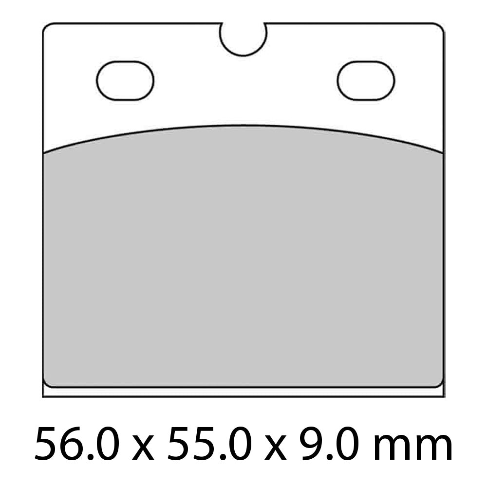 FERODO Brake Disc Pad Set - FDB108 CPRO Ceramic Grip Pro Compound - Non Sintered for Competition use