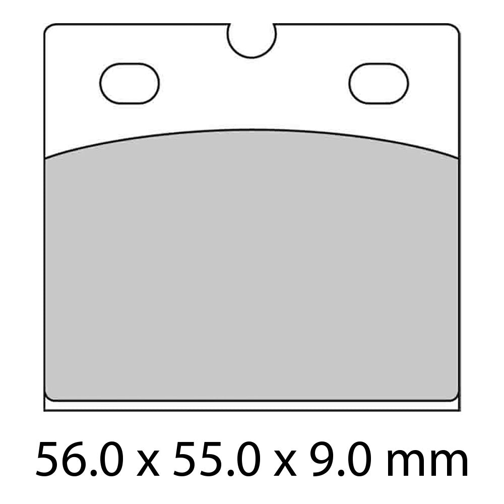 FERODO Brake Disc Pad Set - FDB108 CPRO Ceramic Grip Pro Compound - Non Sintered for Competition use