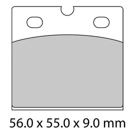 FERODO Brake Disc Pad Set - FDB108 CPRO Ceramic Grip Pro Compound - Non Sintered for Competition use