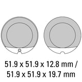 FERODO Brake Disc Pad Set - FDB119 P Platinum Compound - Non Sinter for Road or Competition