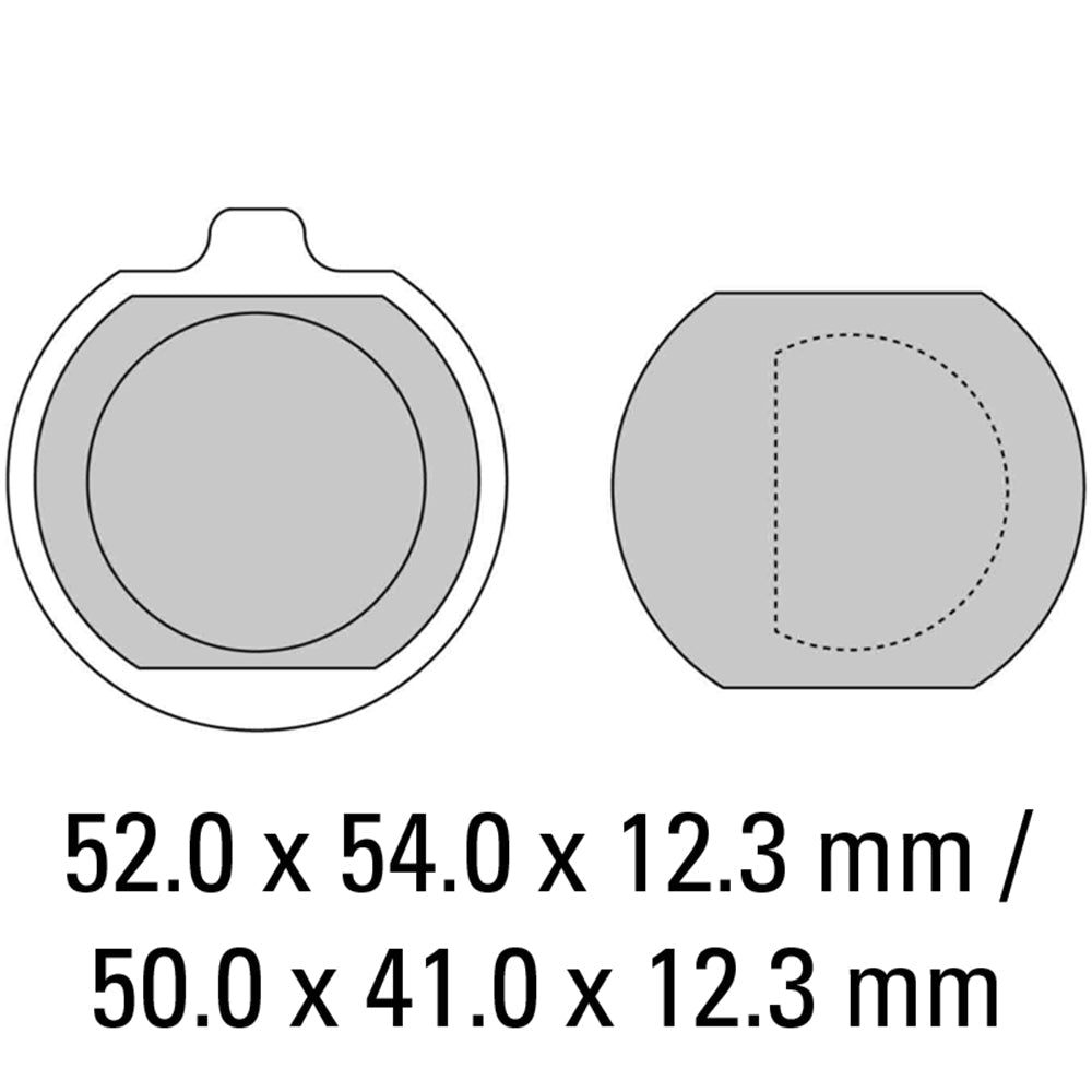 FERODO Brake Disc Pad Set - FDB132 P Platinum Compound - Non Sinter for Road or Competition