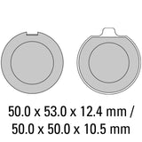 FERODO Brake Disc Pad Set - FDB150 P Platinum Compound - Non Sinter for Road or Competition