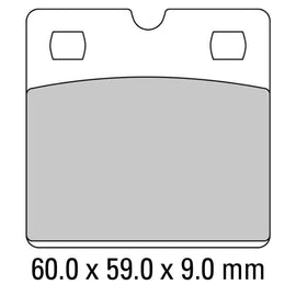 FERODO Brake Disc Pad Set - FDB204 P Platinum Compound - Non Sinter for Road or Competition