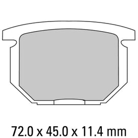 FERODO Brake Disc Pad Set - FDB217 P Platinum Compound - Non Sinter for Road or Competition