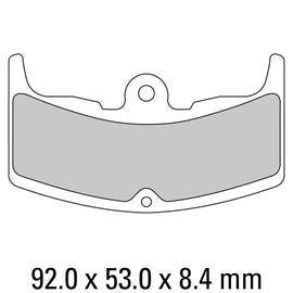 FERODO Brake Disc Pad Set - FDB310 P Platinum Compound - Non Sinter for Road or Competition