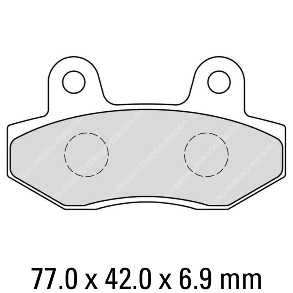 FERODO Brake Disc Pad Set - FDB312 EF ECO Friction Compound - Non Sinter for Road