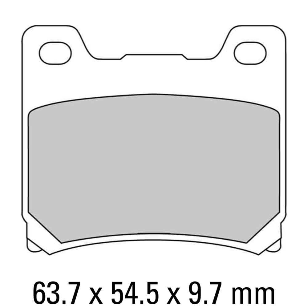 FERODO Brake Disc Pad Set - FDB337 EF ECO Friction Compound - Non Sinter for Road