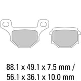 FERODO Brake Disc Pad Set - FDB384 P Platinum Compound -Non Sinter for Road or Competition