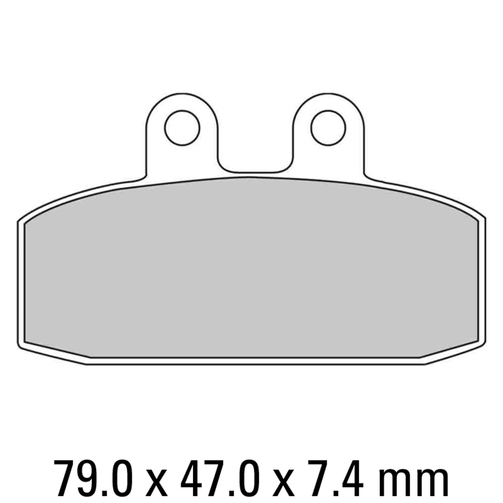 FERODO Brake Disc Pad Set - FDB438 EF ECO Friction Compound - Non Sinter for Road