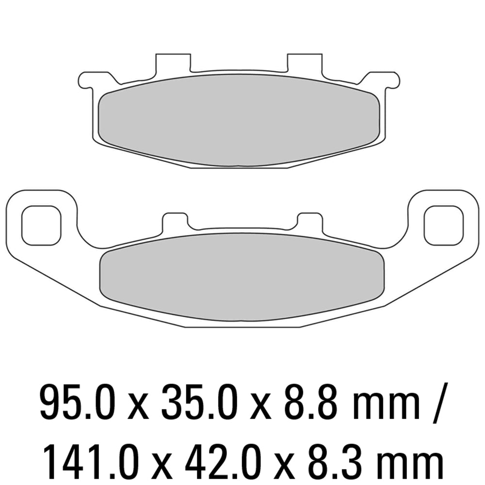 FERODO Brake Disc Pad Set - FDB481 ST