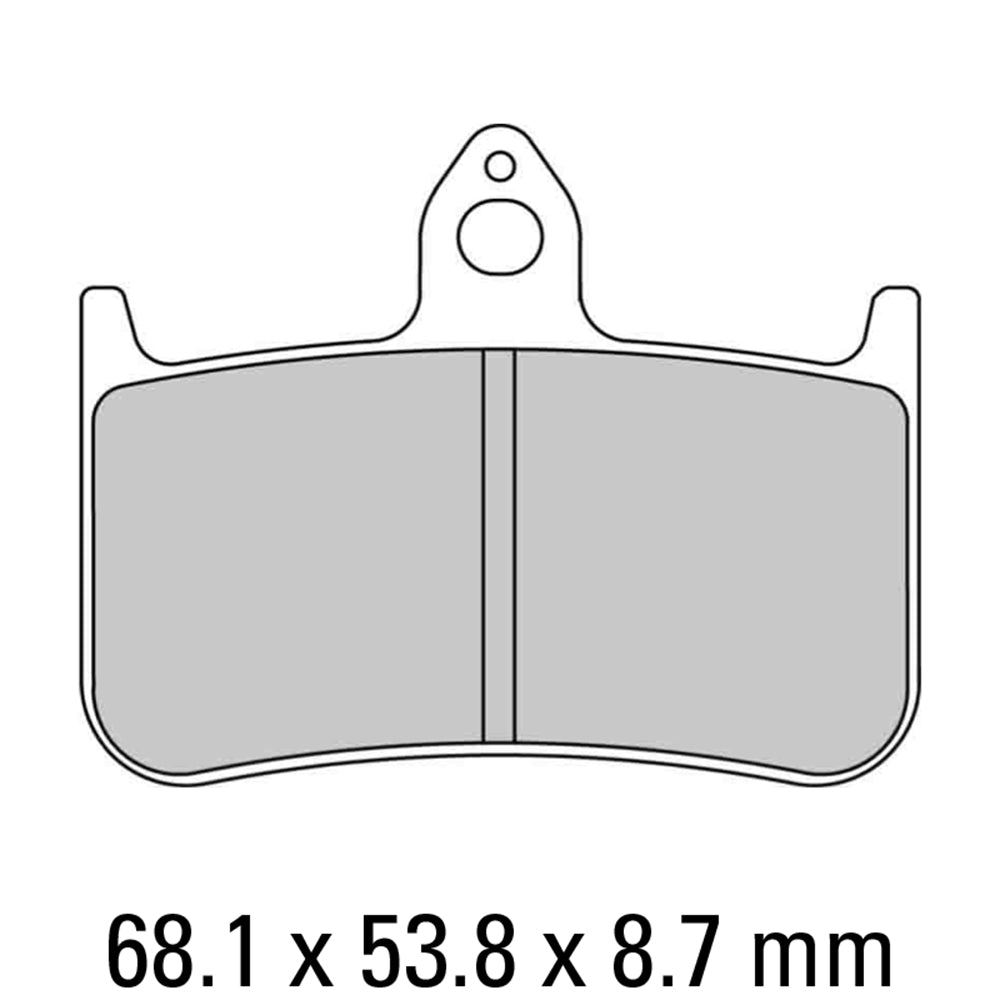 FERODO Brake Disc Pad Set - FDB533 CP1 Carbon Grip Compound - Racing Non Sintered