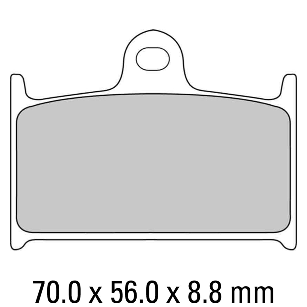 FERODO Brake Disc Pad Set - FDB557 EF ECO Friction Compound - Non Sinter for Road