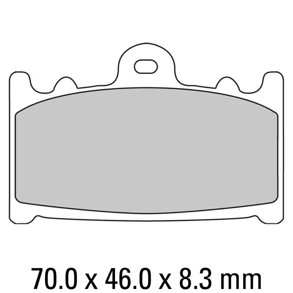 FERODO Brake Disc Pad Set - FDB574 CP211 Carbon Grip Compound - Racing Non Sintered