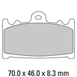 FERODO Brake Disc Pad Set - FDB574 STAC