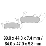 FERODO Brake Disc Pad Set - FDB607 P Platinum Compound - Non Sinter for Road or Competition