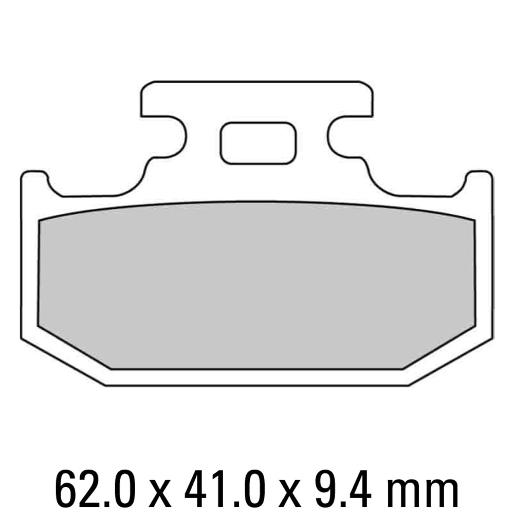 FERODO Brake Disc Pad Set - FDB659 EF ECO Friction Compound - Non Sinter for Road