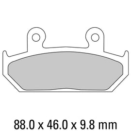 FERODO Brake Disc Pad Set - FDB663 P Platinum Compound - Non Sinter for Road or Competition