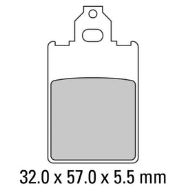 FERODO Brake Disc Pad Set - FDB697 S Scooter Compound - Non Sinter for Road