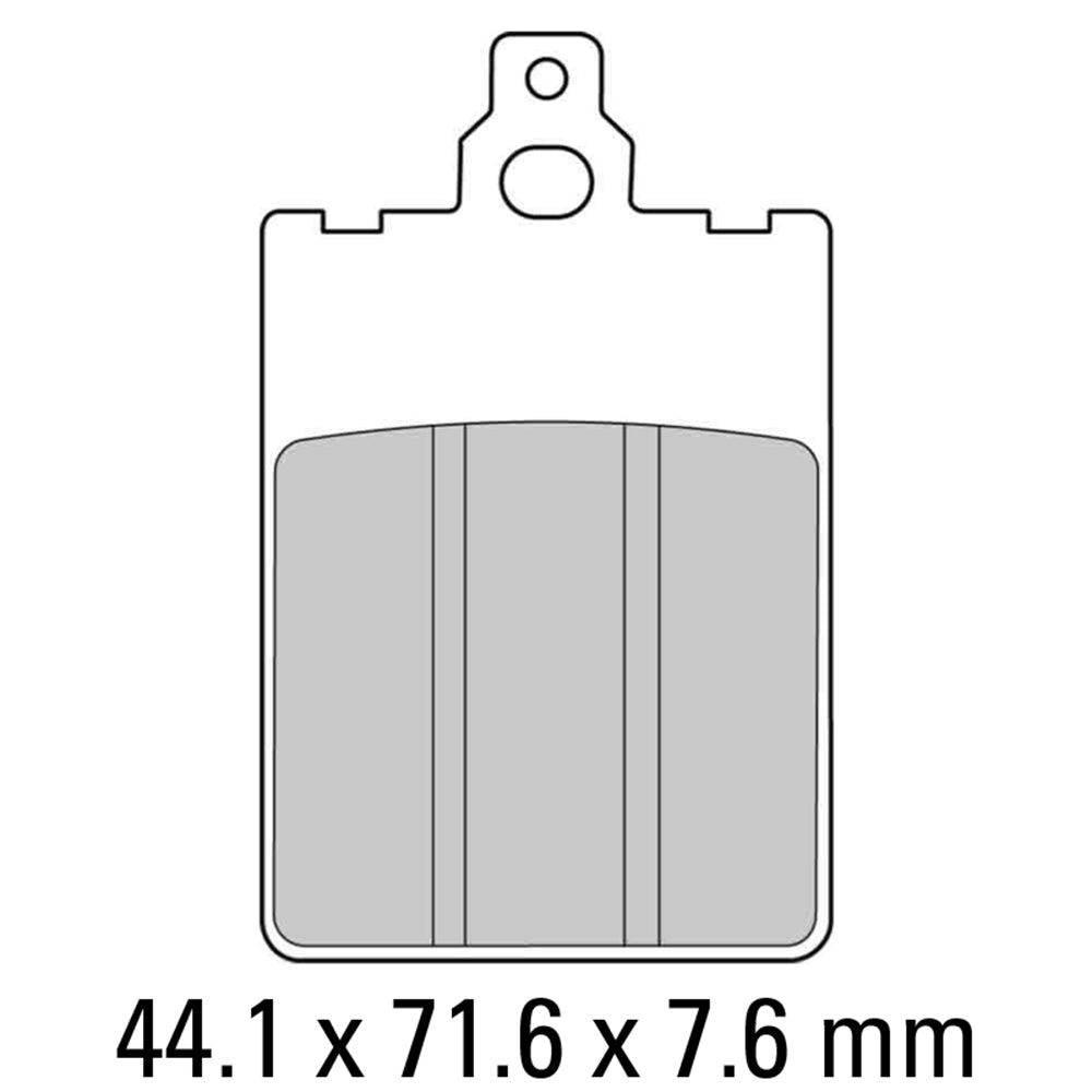 FERODO Brake Disc Pad Set - FDB698 P Platinum Compound - Non Sinter for Road or Competition