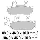 FERODO Brake Disc Pad Set - FDB737 P Platinum Compound - Non Sinter for Road or Competition