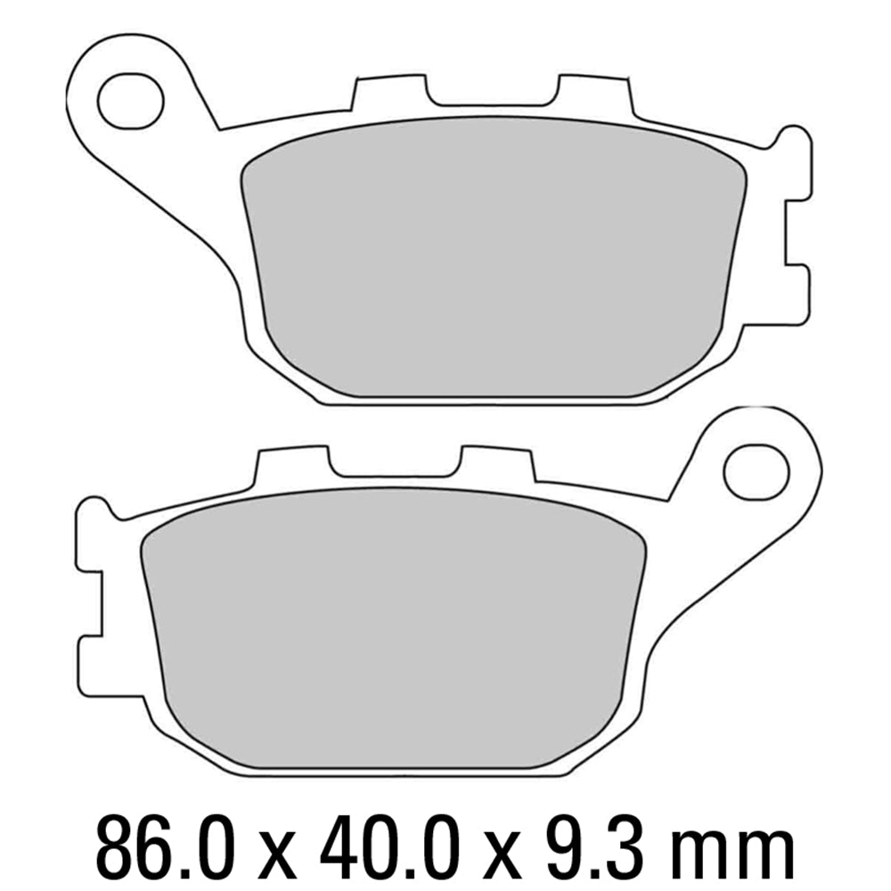 FERODO Brake Disc Pad Set - FDB754 P Platinum Compound - Non Sinter for Road or Competition