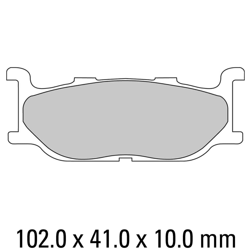 FERODO Brake Disc Pad Set - FDB781 EF ECO Friction Compound - Non Sinter for Road