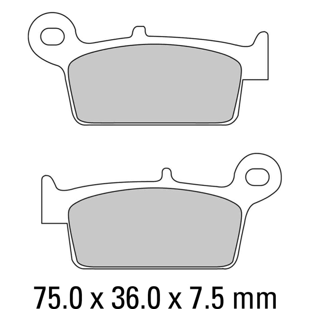 FERODO Brake Disc Pad Set - FDB783 S Scooter Compound - Non Sinter for Road