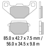 FERODO Brake Disc Pad Set - FDB828 ST