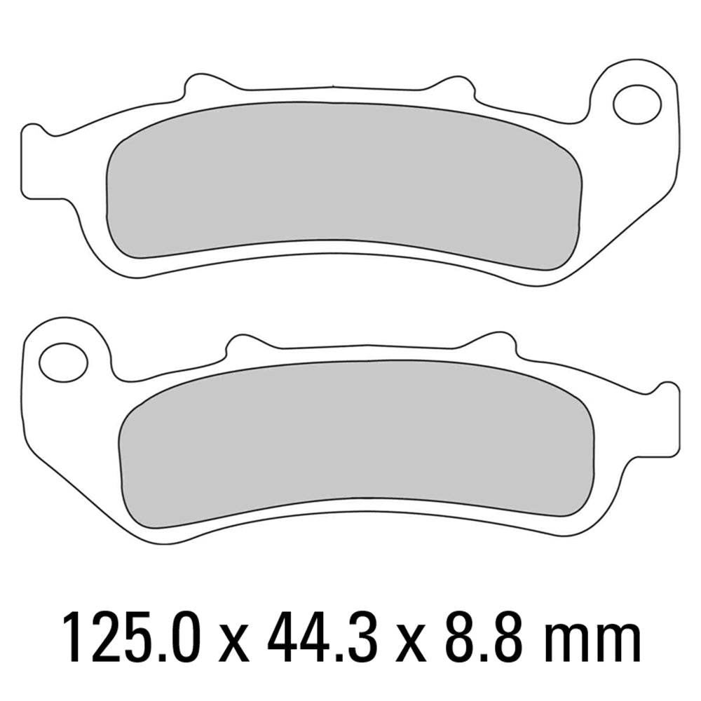 FERODO Brake Disc Pad Set - FDB2002 P Platinum Compound - Non Sinter for Road or Competition