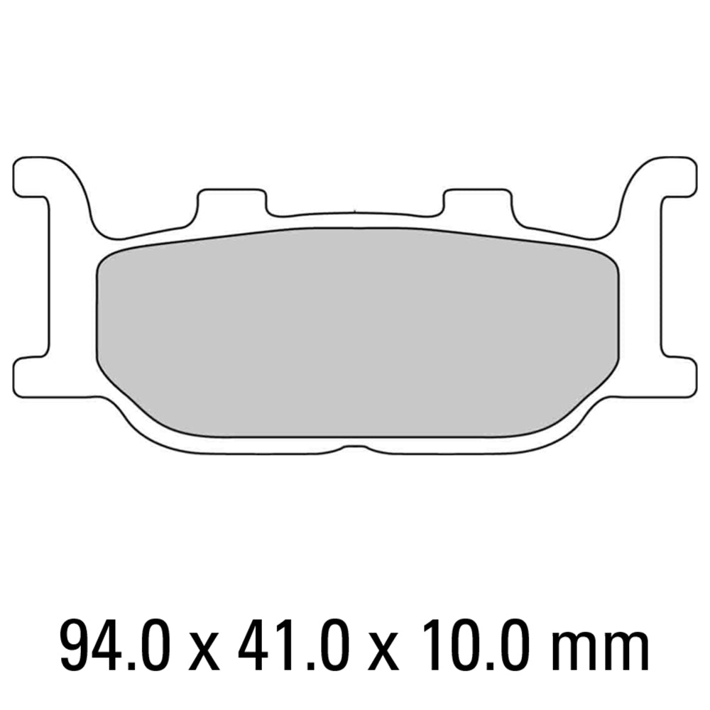 FERODO Brake Disc Pad Set - FDB2003 EF ECO Friction Compound - Non Sinter for Road