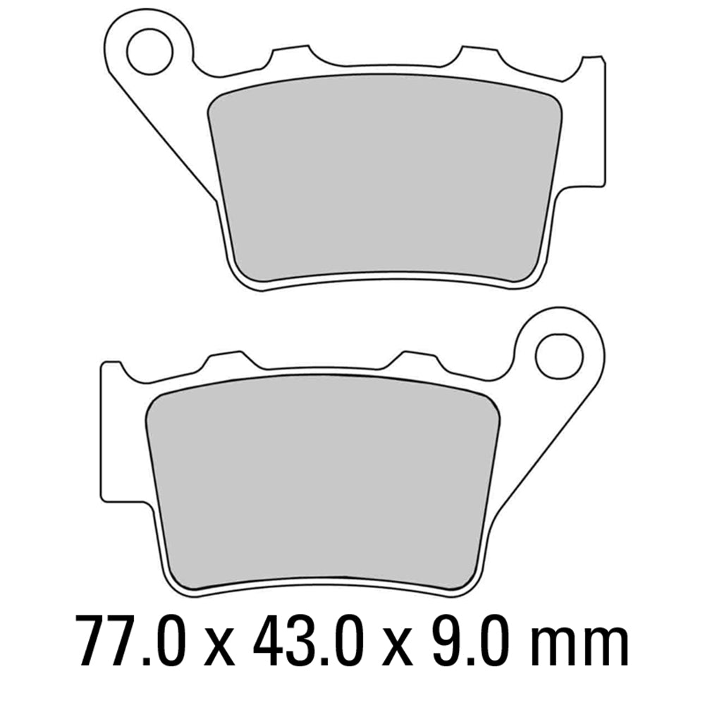 FERODO Brake Disc Pad Set - FDB2005 EF ECO Friction Compound - Non Sinter for Road