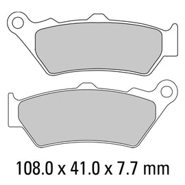 FERODO Brake Disc Pad Set - FDB2006 EF ECO Friction Compound - Non Sinter for Road