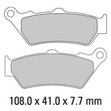 FERODO Brake Disc Pad Set - FDB2006 P Platinum Compound - Non Sinter for Road or Competition