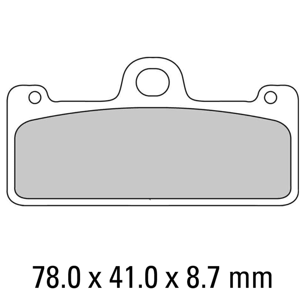 FERODO Brake Disc Pad Set - FDB2007 CP211 Carbon Grip Compound - Racing Non Sintered