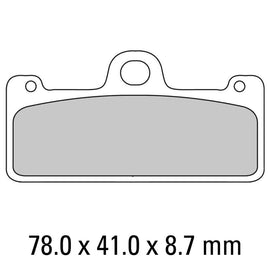 FERODO Brake Disc Pad Set - FDB2007 CP211 Carbon Grip Compound - Racing Non Sintered