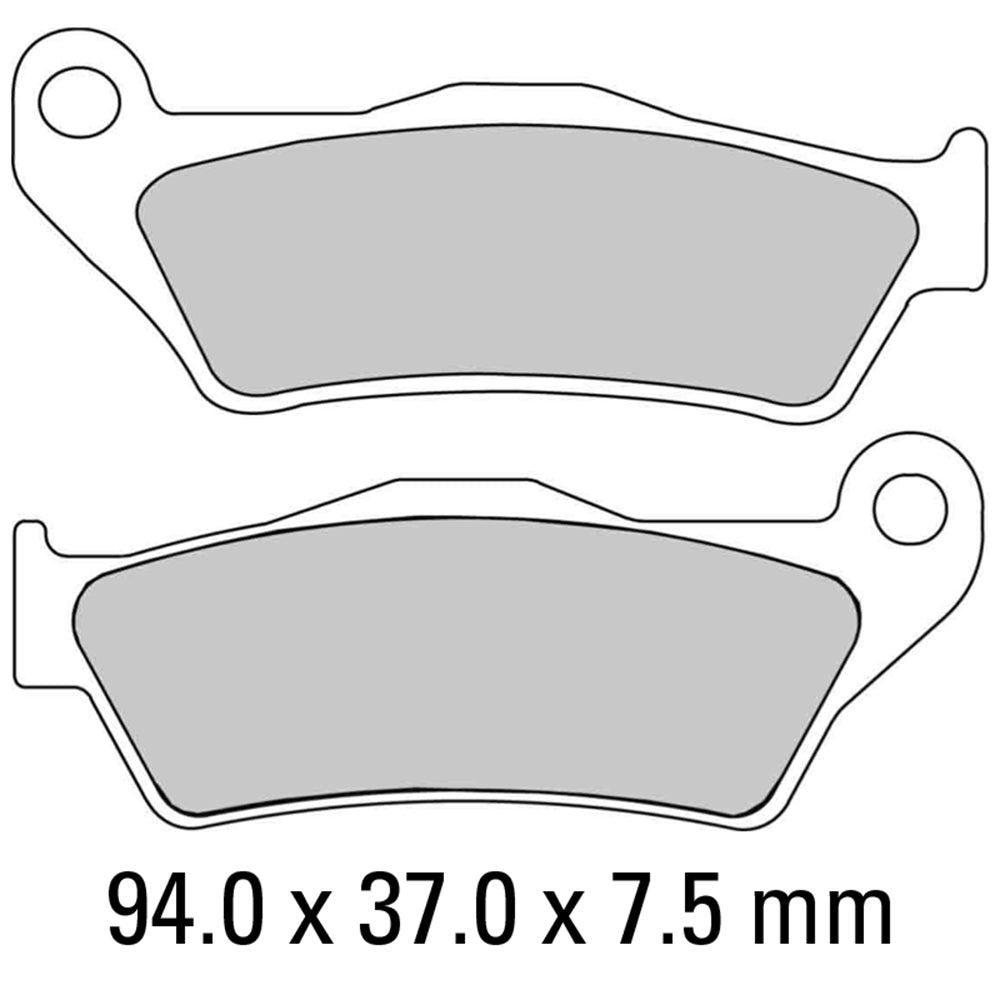 FERODO Brake Disc Pad Set - FDB2018 EF ECO Friction Compound - Non Sintered