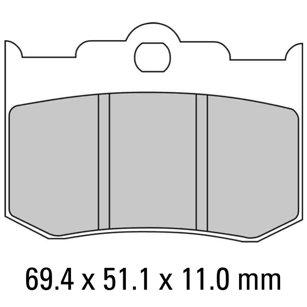 FERODO Brake Disc Pad Set - FDB2041 P Platinum Compound - Non Sinter for Road or Competition