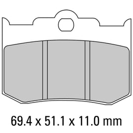 FERODO Brake Disc Pad Set - FDB2041 P Platinum Compound - Non Sinter for Road or Competition