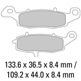 FERODO Brake Disc Pad Set - FDB2049 EF ECO Friction Compound - Non Sinter for Road