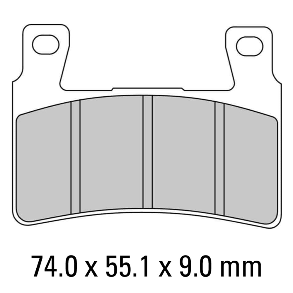 FERODO Brake Disc Pad Set - FDB2079 EF ECO Friction Compound - Non Sinter for Road