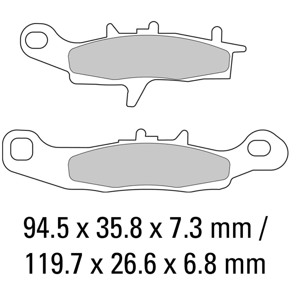 FERODO Brake Disc Pad Set - FDB2080 SG Sinter Grip SG Compound - Road, Off-Road or Competition