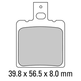 FERODO Brake Disc Pad Set - FDB2081 S Scooter Compound - Non Sinter for Road