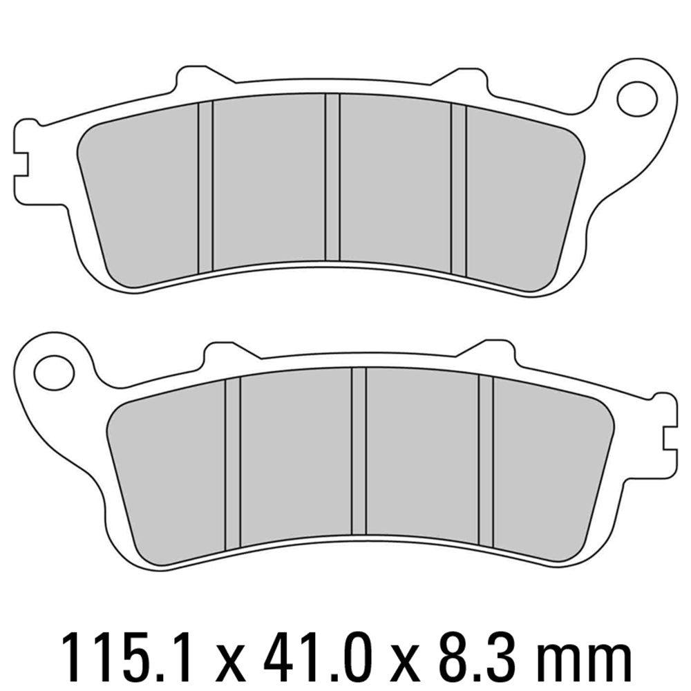 FERODO Brake Disc Pad Set - FDB2098 P Platinum Compound - Non Sinter for Road or Competition