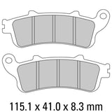 FERODO Brake Disc Pad Set - FDB2098 P Platinum Compound - Non Sinter for Road or Competition