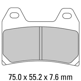 FERODO Brake Disc Pad Set - FDB2099 P Platinum Compound - Non Sinter for Road or Competition