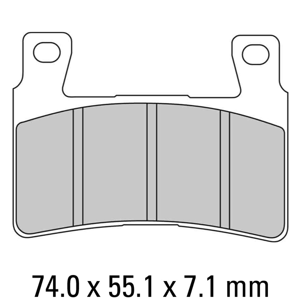 FERODO Brake Disc Pad Set - FDB2114 CP911 Carbon Grip Compound - Racing Non Sintered