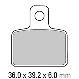 FERODO Brake Disc Pad Set - FDB2127 SG Sinter Grip SG Compound - Road, Off-Road or Competition